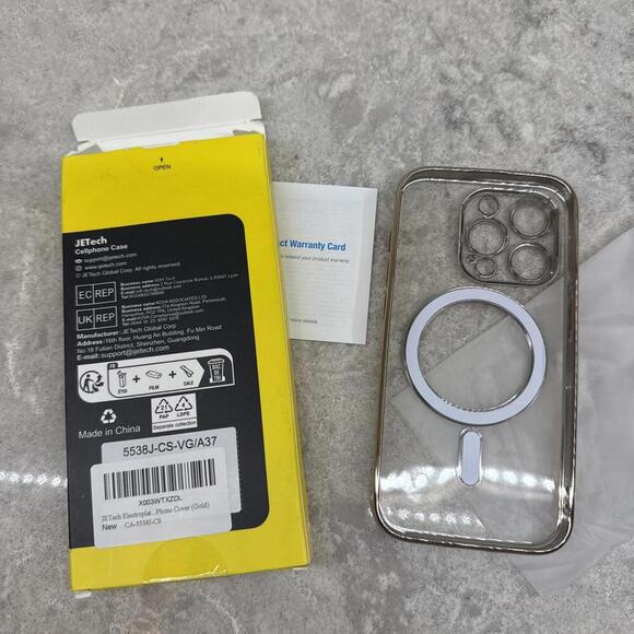 Iphone 15 Pro Gold crystal case JETech - Picture 3 of 3
